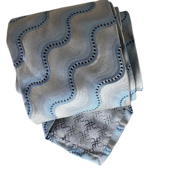 Harry Rosen Blue Silk Tie - Picture 2 of 7